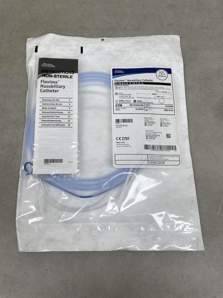 4014 - BOSTON SCIENTIFIC - Flexima Nasobiliary Catheter, Single Pigtail, 8.5F x 250cm, (EA) - ( Expiry Date: 2025-04-03 )