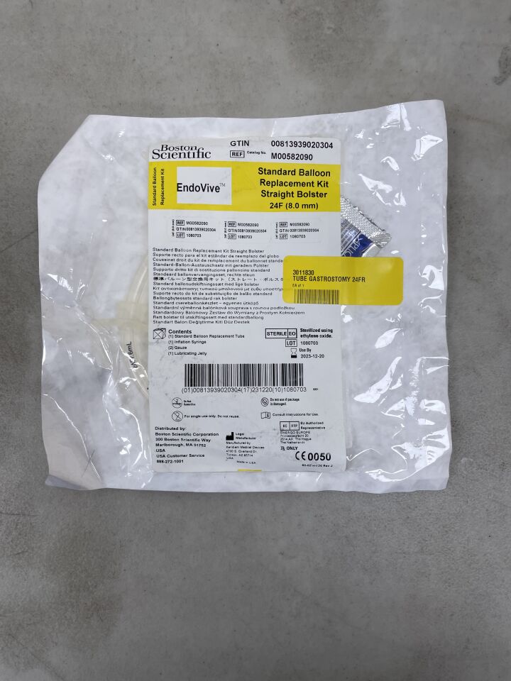 8209 - BOSTON SCIENTIFIC - EndoVive Standard Balloon Replacement Kit - Straight Bolster - 24Fr, (EA) - ( Expiry Date: 2023-12-20 )