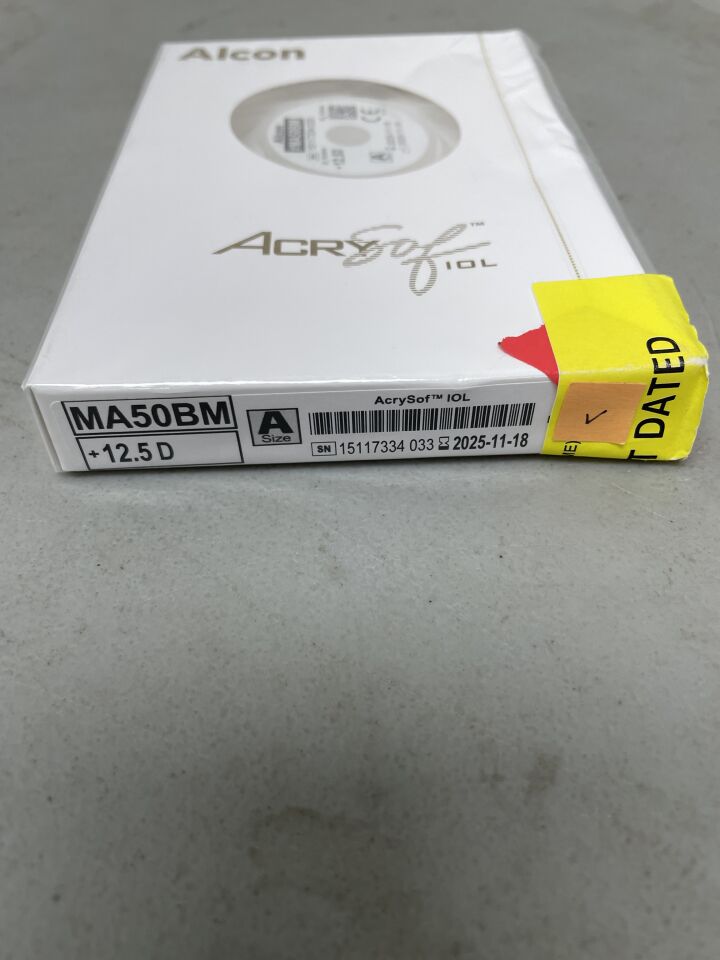 MA50BM.125 - ALCON - ACRYSOF Monoflex Multioiece IOL/PC, 12.5D, (BX/1) - ( Expiry Date: 2025-10-20 )