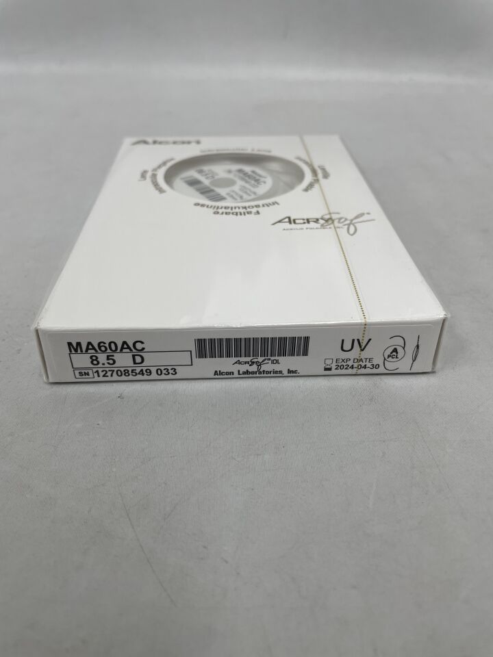 MA60AC.085 - ALCON - AcrySof Soft Acrylic Multipiece Sterile PCL, 8.5D, (BX/1) - ( Expiry Date: 2025-11-01 )