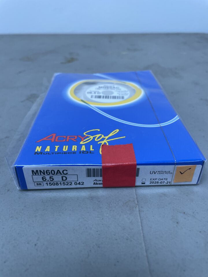 MN60AC.065 - ALCON - AcrySof Natural Intaocular Lens, 6.5D, (BX/1) - ( Expiry Date: 2025-11-30 )