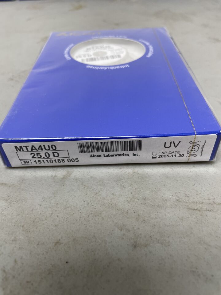 MTA4U0.250 - ALCON - Kelman Multiflex III Intraocular Lens, 25.0D, (BX/1) - ( Expiry Date: 2026-01-31 )