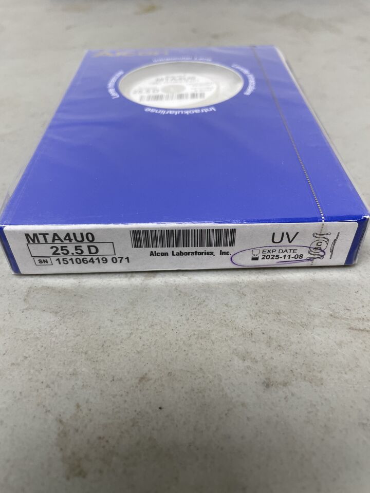 MTA4U0.255 - ALCON - Kelman Multiflex III Intraocular Lens, 25.5D, (BX/1) - ( Expiry Date: 2025-11-30 )