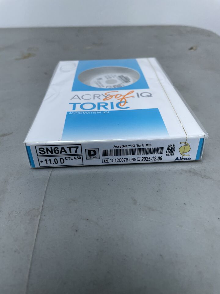 SN6AT7.110 - ALCON - AcrySof IQ Toric Astigmatism IOL, 11.0, (BX/1) - ( Expiry Date: 2025-11-04 )