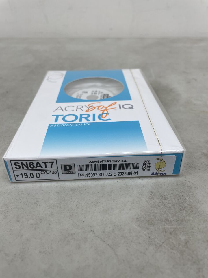 SN6AT7.190 - ALCON - AcrySof IQ Toric Astigmatism IOL, 19.0D, (BX/1) - ( Expiry Date: 2025-11-01 )