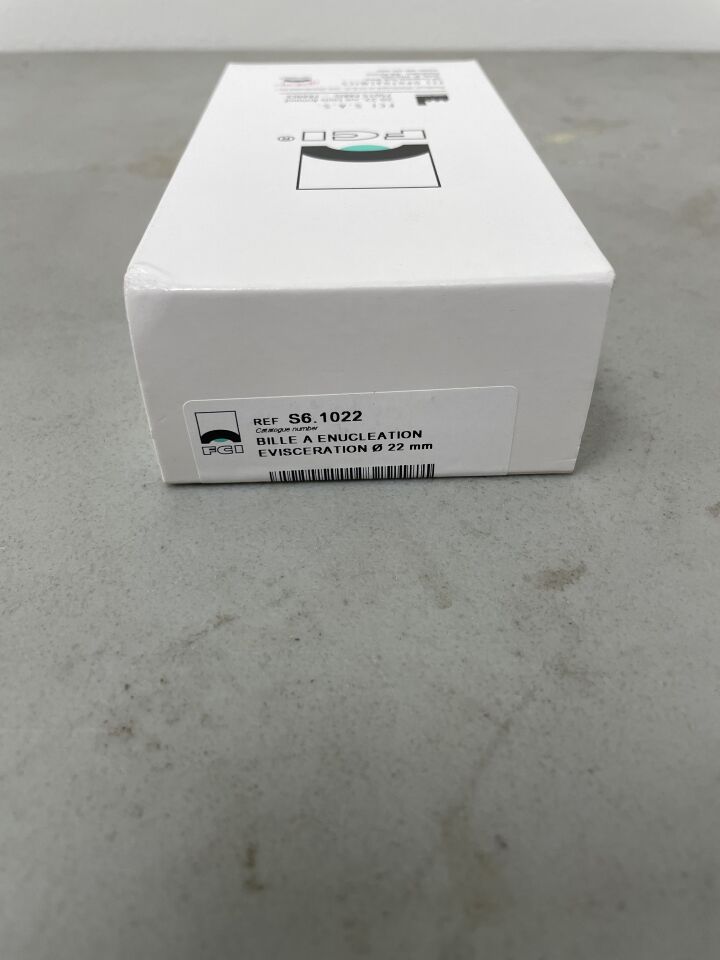 S6.1022 - FCI - Spherical Silicone Enucleation Evisceration Implant 22mm, (BX/1) - ( Expiry Date: 2025-11-30 )