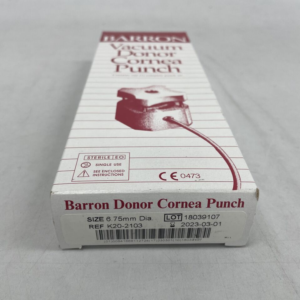 K20-2103 - KATENA - Barron Vacuum Donor Cornea Punch 6.75mm, (BX/1) - ( Expiry Date: 2025-11-01 )