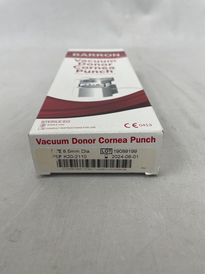 K20-2110 - KATENA - Barron Vacuum Donor Cornea Punch 8.5mm, (BX/1) - ( Expiry Date: 2024-09-01 )