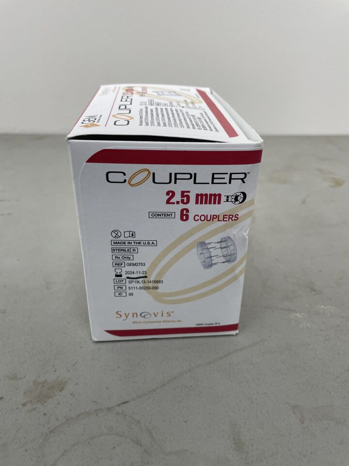 GEM2753 - SYNOVIS - gem coupler, 2.5mm, (BX/6) - ( Expiry Date: 2025-09-17 )