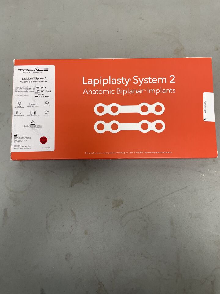 SK14 - TREACE MEDICAL - Lapiplasty System 2 Anatomic Biplanar Implants, (BX/1) - ( Expiry Date: 2025-04-28 )