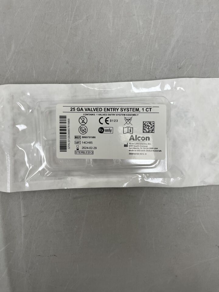 8065751586 - ALCON - 25G Valved Entry System, 4mm (1 Per Pack), (EA) - ( Expiry Date: 2025-10-19 )