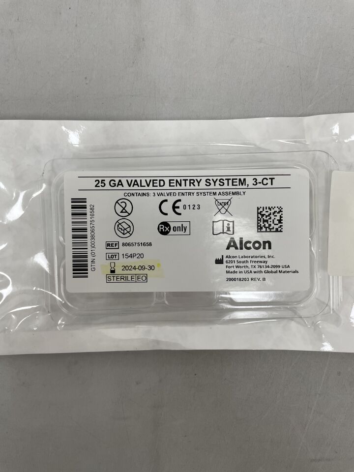 8065751658 - ALCON - EdgePlus Valved Entry System, 25G, 4 mm, (EA) - ( Expiry Date: 2025-12-08 )