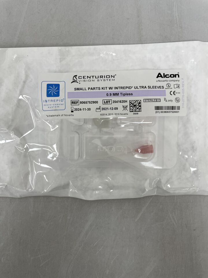 8065752900 - ALCON - Small Parts Kit w/Intrepid Ultra Sleeves, 0.9mm, Tipless, (EA) - ( Expiry Date: 2025-11-30 )