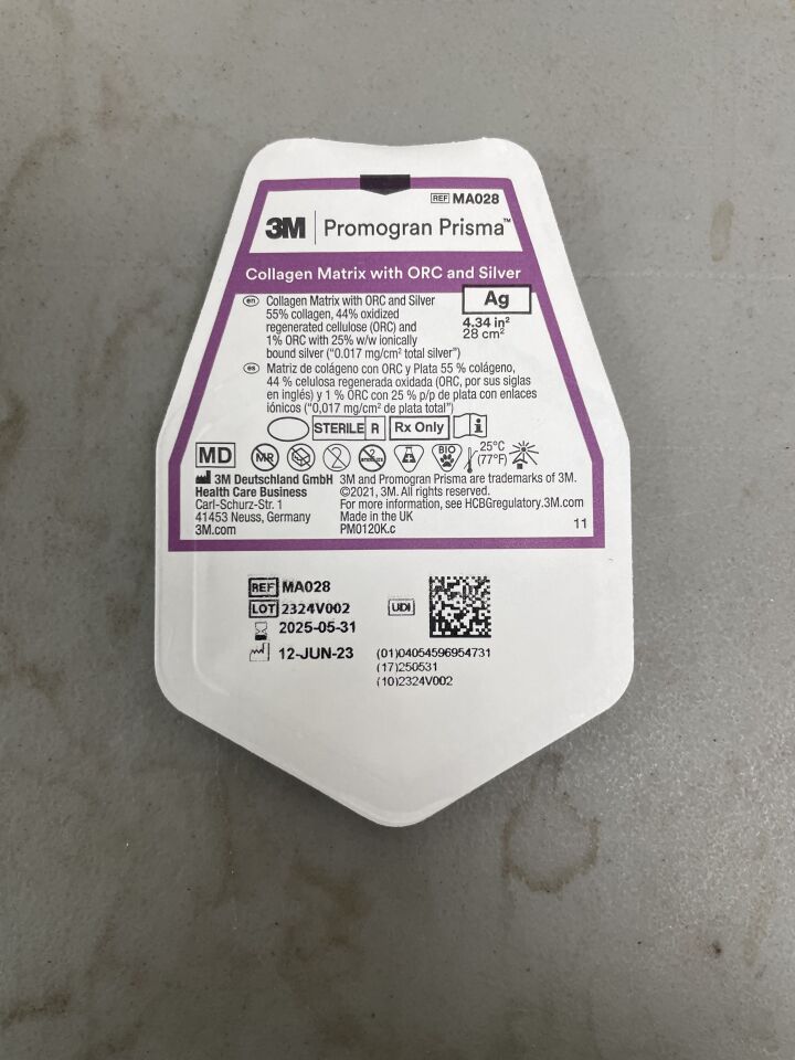 MA028 - 3M - Promogran Prisma Matrix Silver Collagen Dressing 4.34 Square Inch Hexagon, (EA) - ( Expiry Date: 2025-05-31 )