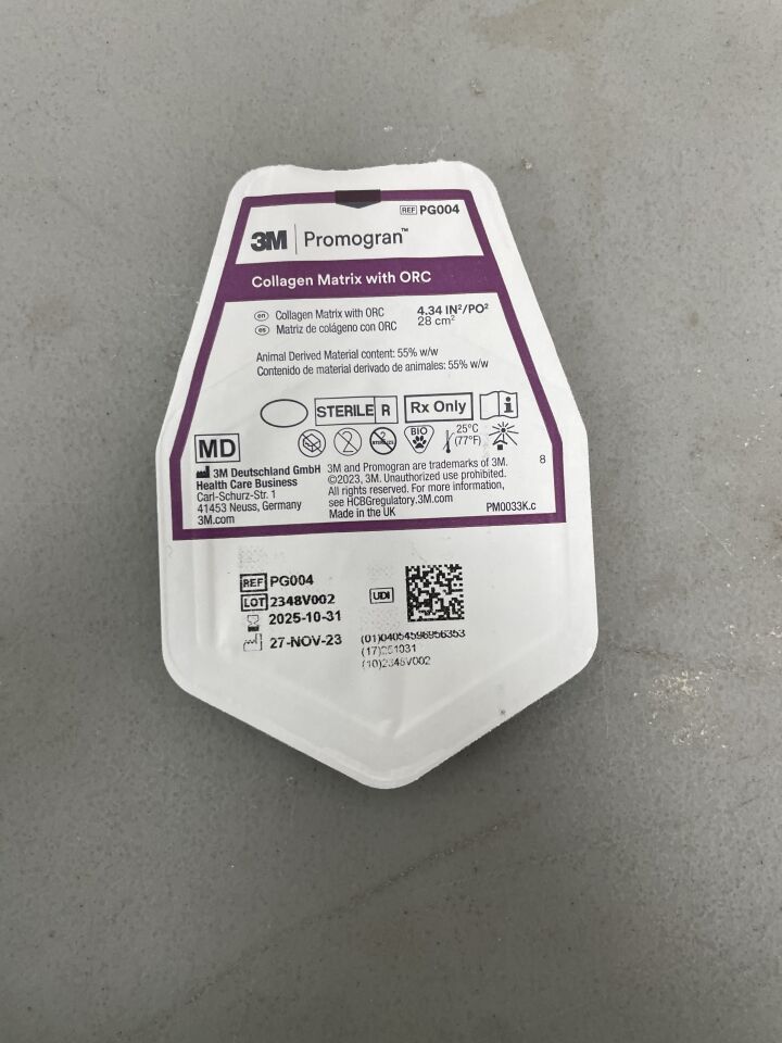 PG004 - 3M - Promogran Matrix Collagen Dressing Collagen / ORC 4-1/3 X 4-1/3 Inch, (EA) - ( Expiry Date: 2025-10-31 )