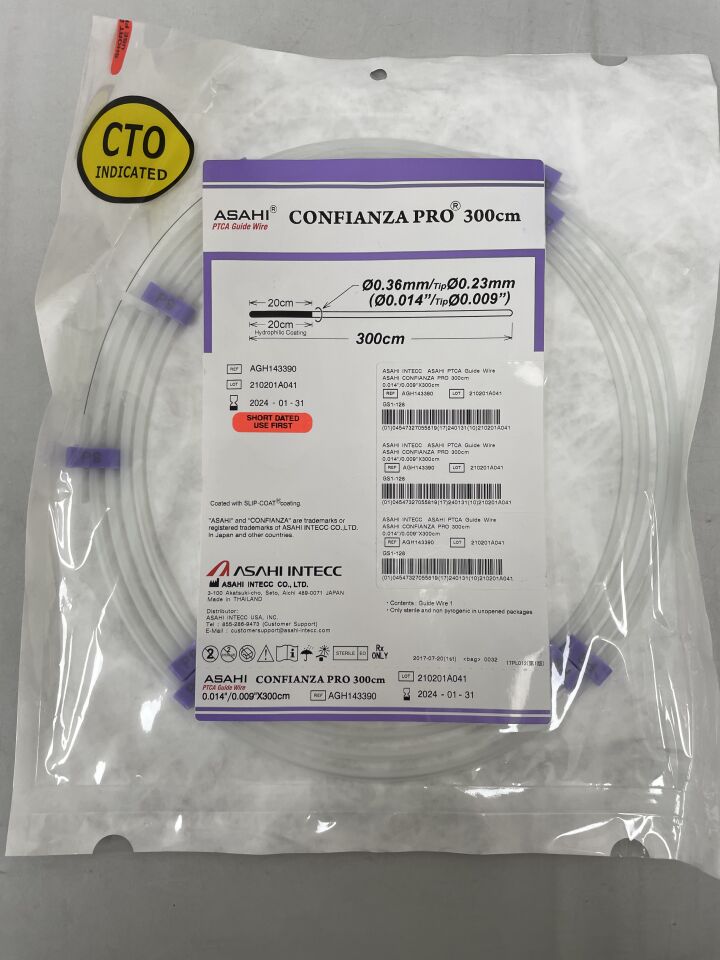 AGH143390 - ASAHI - Confianza Pro Guide Wire 0.014" x 300cm, (EA) - ( Expiry Date: 2026-03-31 )