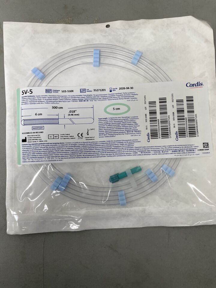 503-558X - CORDIS - Corporation Steerable One-Piece Guidewire, 0.018 in. dia. x 300 cm Length, (EA) - ( Expiry Date: 2026-04-30 )