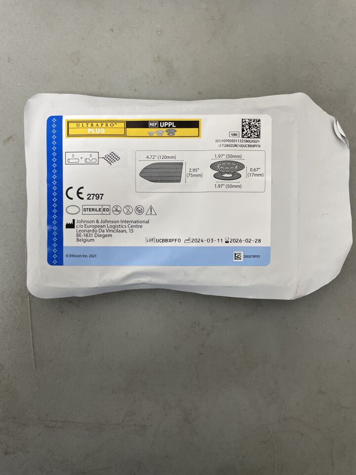UPPL - ETHICON - Ultrapro Plug Hernia System, Large, 5 cm Anchor, (EA) - ( Expiry Date: 2026-02-28 )