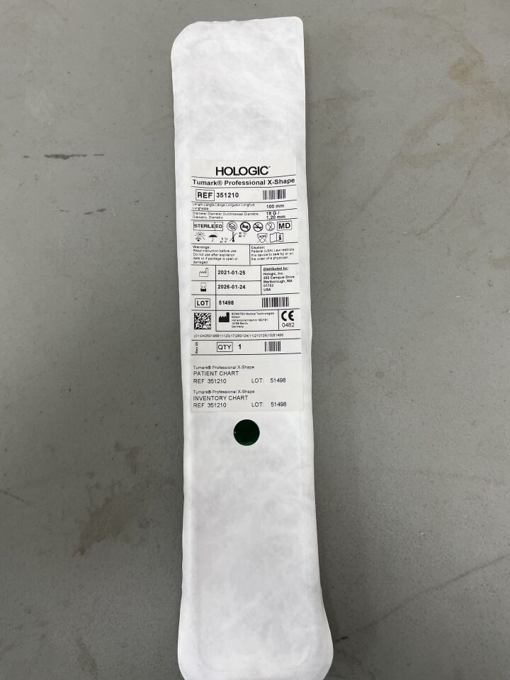 351210 - HOLOGIC - Tumark Professional X-Shape Biopsy site marker, 100mm length, 18G, (EA) - ( Expiry Date: 2026-01-24 )