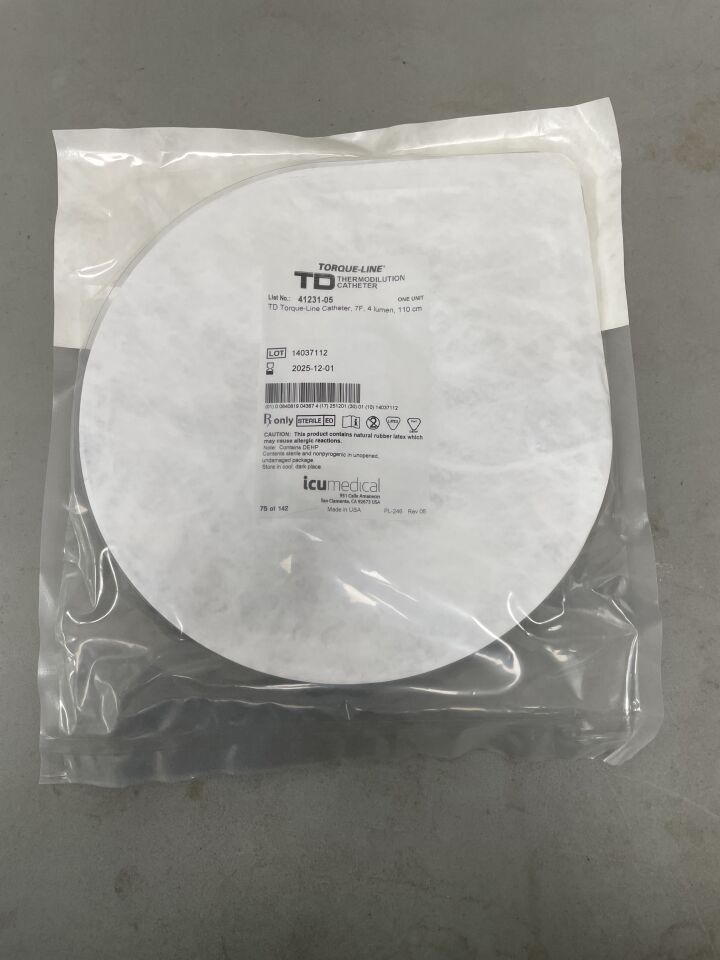 41231-05 - ICU MEDICAL - Torque-Line Thermodilution Catheter, 4 Lumen 7F x 110cm, (EA) - ( Expiry Date: 2025-12-01 )