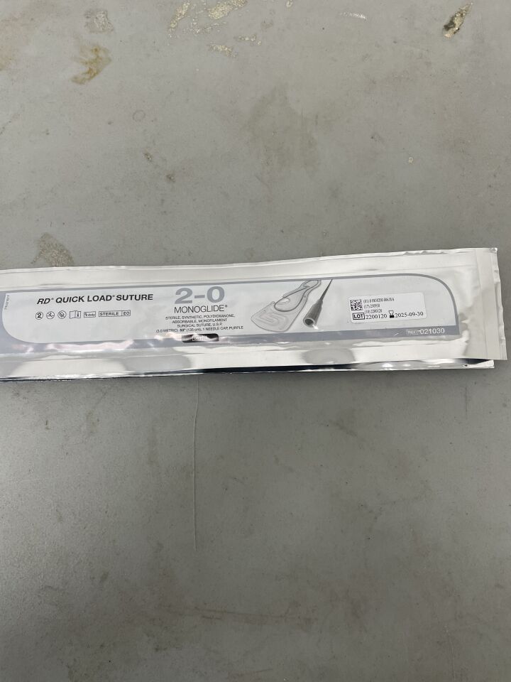 21030 - LSI SOLUTIONS - RD Quick Load Suture 2-0 Purple Monoglide PDO, (EA) - ( Expiry Date: 2025-09-30 )