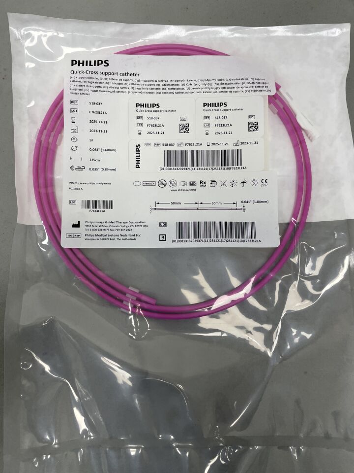 518-037 - PHILIPS - Quick-Cross Support Catheter, 0.035 in. Guidewire Compatibility, (EA) - ( Expiry Date: 2025-11-21 )