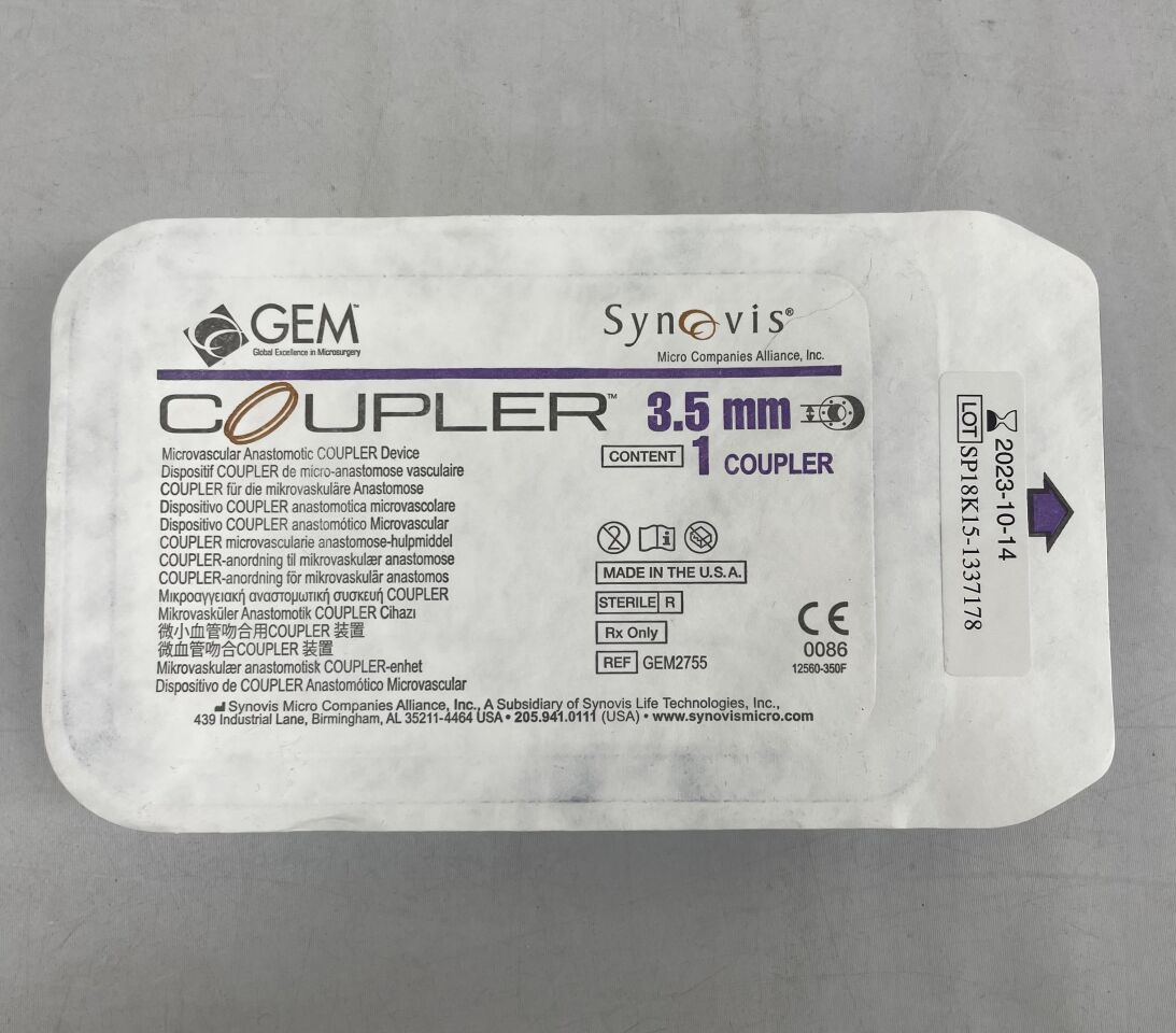 GEM2755 - SYNOVIS - GEM Coupler, 3.5mm, (EA) - ( Expiry Date: 2025-08-31 )