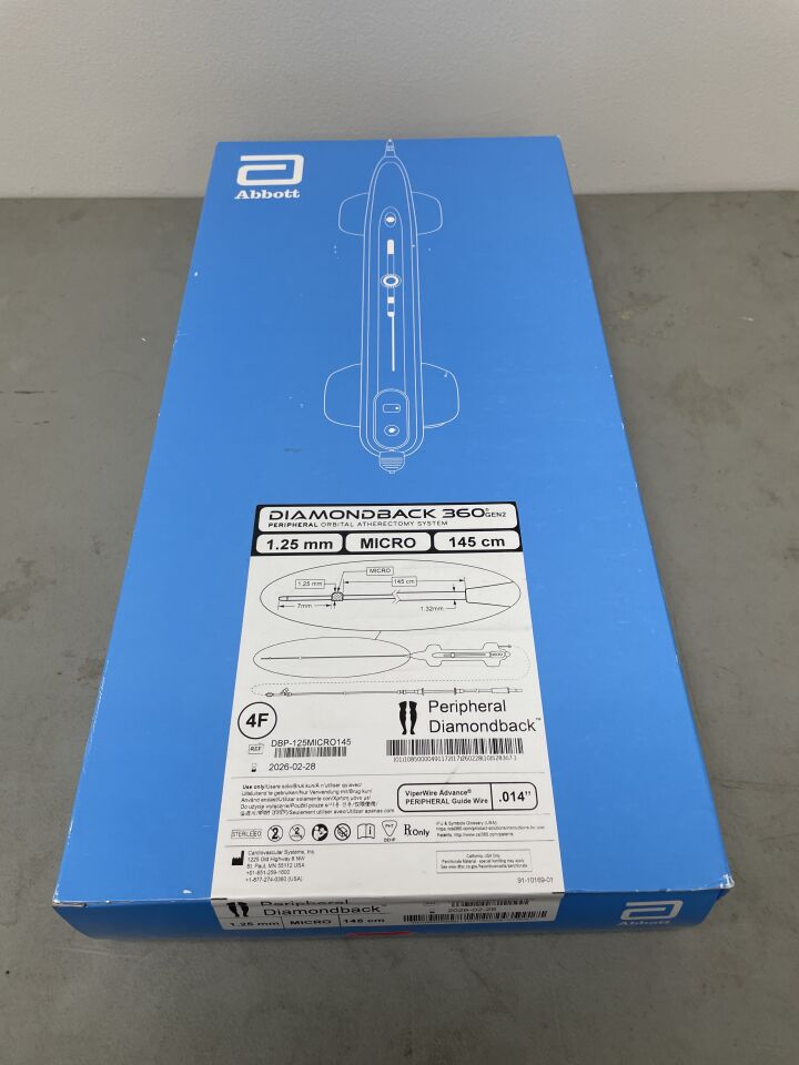 DBP-125MICRO145 - CSI - Diamondback 360 Peripheral Orbital Atherectomy System, Micro Crown, (BX/1) - ( Expiry Date: 2026-02-28 )