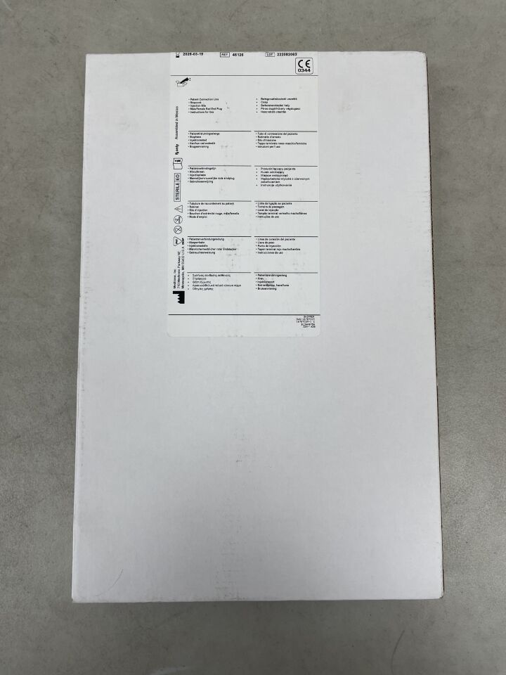 46126 - MEDTRONIC - EDM Patient Connection Line Assembly, 30 x 180 cm, Red End Plug, Stopcock, (EA) - ( Expiry Date: 2026-03-13 )