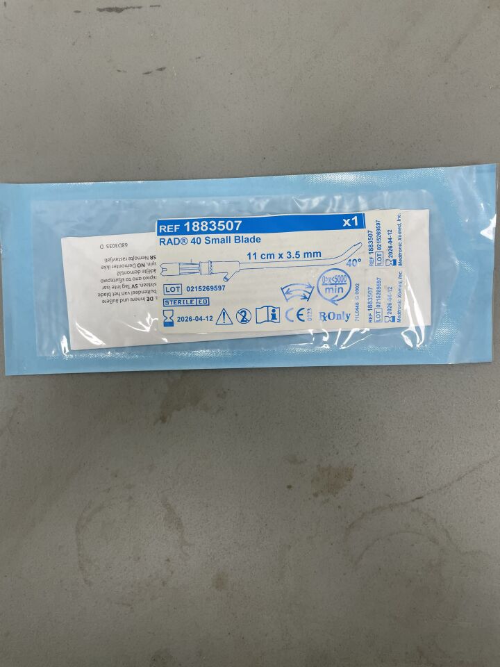 1883507 - MEDTRONIC - 3.5mm RAD 40 Curved Sinus Blade, 11cm, (EA) - ( Expiry Date: 2026-04-12 )