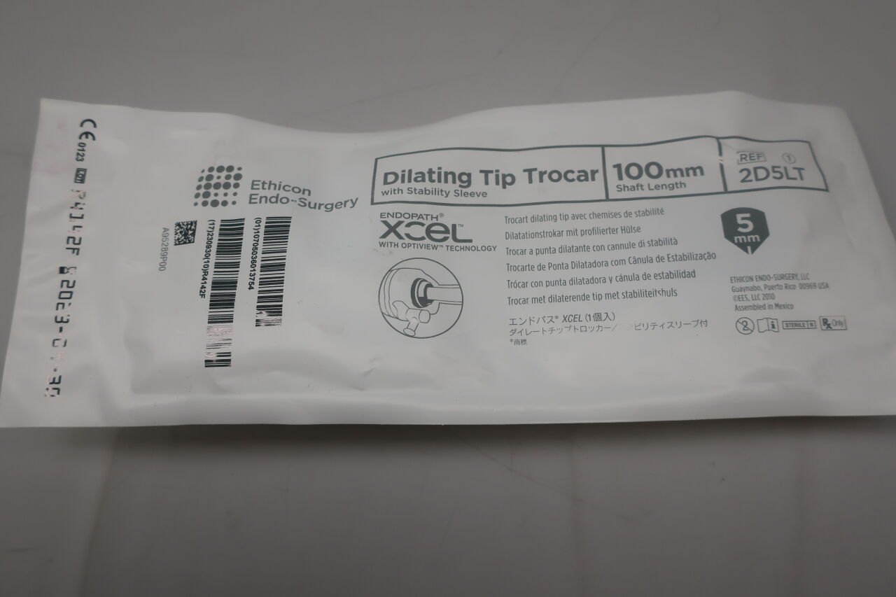 2D5LT - ETHICON - Endopath Xcel Dilating Tip Trocar with Optiview Technology, 5 dia. x 100 mm Length, (EA) - ( Expiry Date: 2026-02-28 )