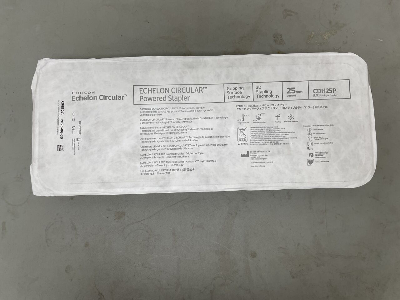 CDH25P - ETHICON - Ethelon Circular Powered Stapler with Gripping Surface Technology and 3D Staples, 25 mm Size, (EA) - ( Expiry Date: 2025-06-30 )