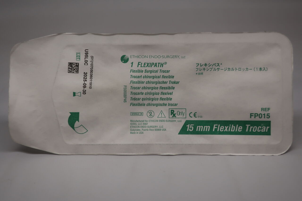 FP015 - ETHICON - Flexipath Flexible Thoracic Trocar, 15 dia. x 80 mm Length, (EA) - ( Expiry Date: 2026-03-31 )