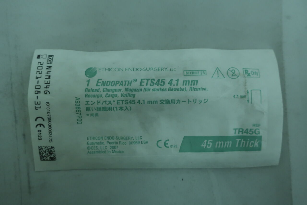 TR45G - ETHICON - Endopath ETS Articulating Linear Cutter Reloads, 45 mm, Green, (EA) - ( Expiry Date: 2026-05-31 )
