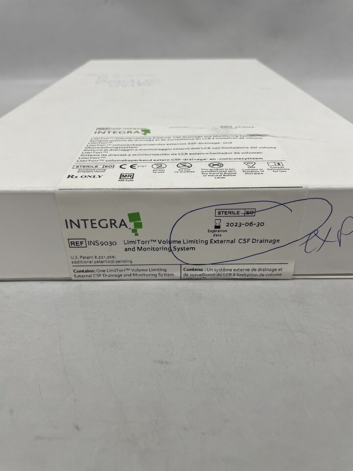 INS9030 - INTEGRA - LimiTorr Volume Limiting External CSF Drainage and Monitoring System, 30mL, (BX/1) - ( Expiry Date: 2026-03-31 )