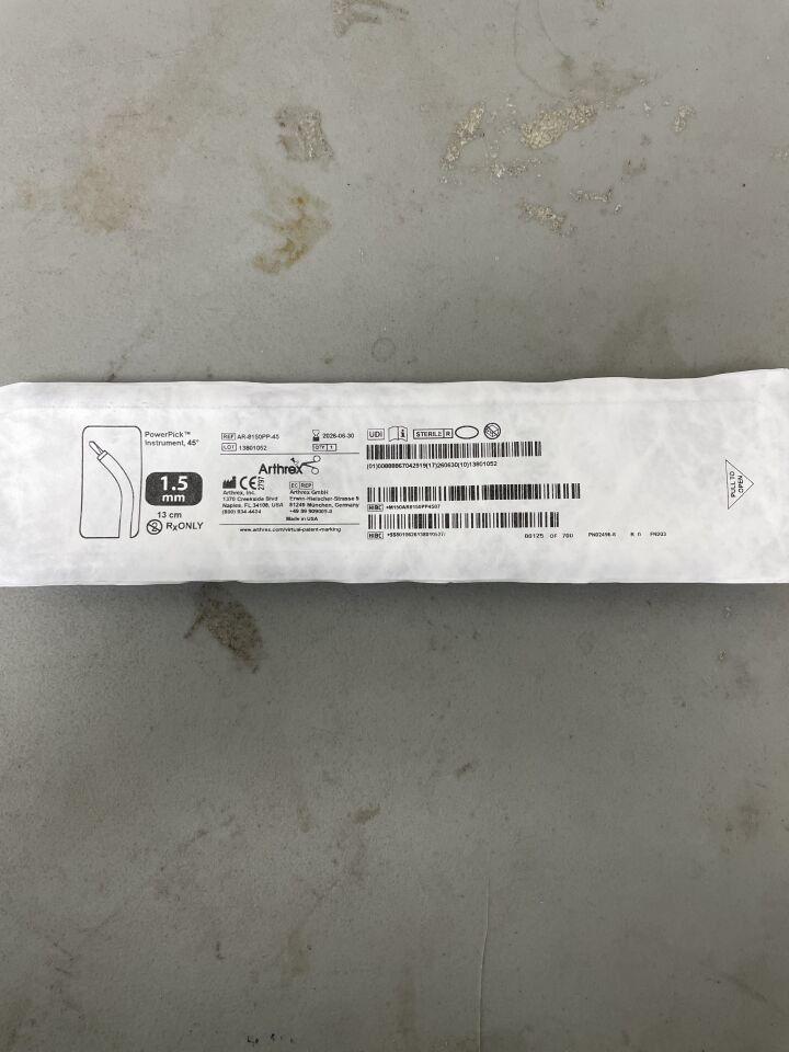 AR-8150PP-45 - ARTHREX - Arthroscopic Shaver Blade, PowerPick, 45 degree, 1.5mm, (EA)