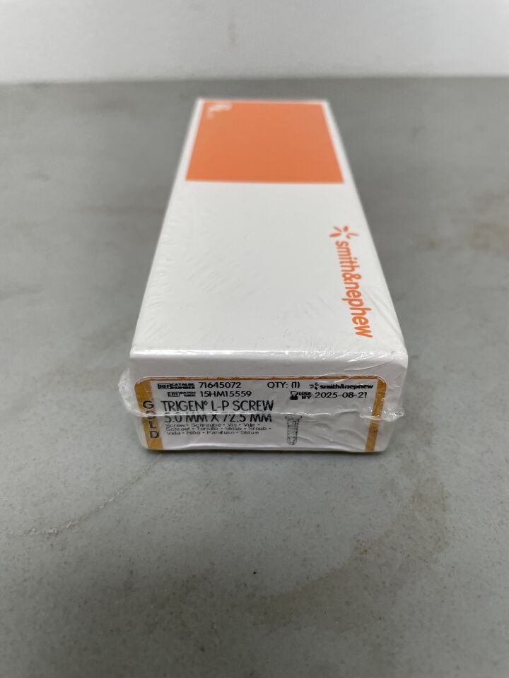 71645072 - SMITH & NEPHEW - Trigen Low Profile Screw, 5 x 72.5mm, (BX/1)