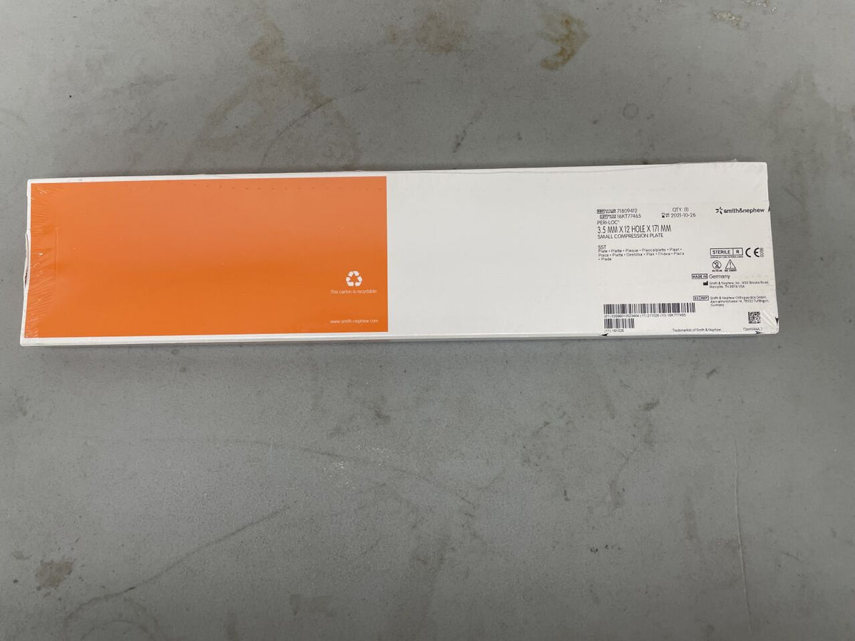 71809412 - SMITH & NEPHEW - Peri-Loc Small Compression Plate, 12 Hole, 3.5 x 171mm, (BX/1)