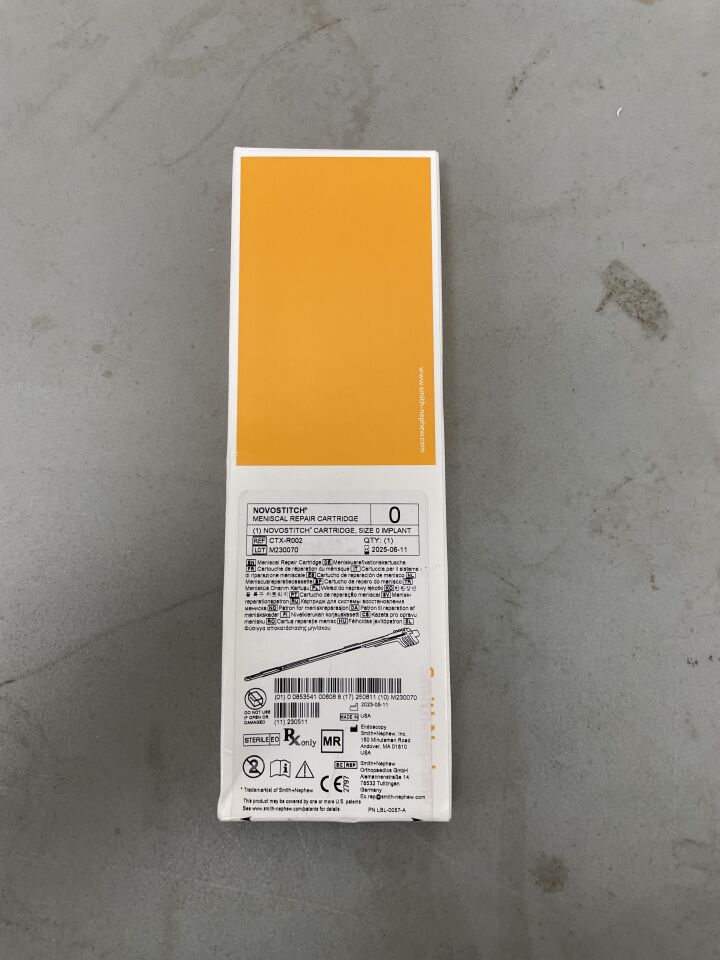 CTX-R002 - SMITH & NEPHEW - NovoStitch Cartridge For Meniscal Repair System, 0 Size, (BX/1)