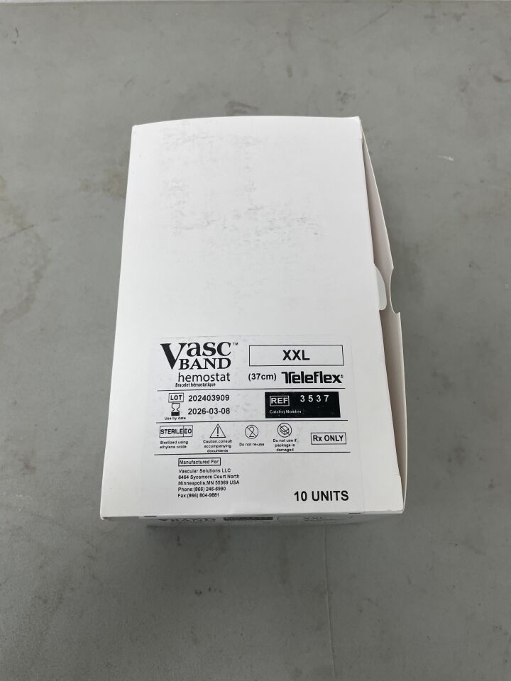 3537 - TELEFLEX - Vascular Solutions Vasc Band Hemostat, XXL 37cm, (BX/10)