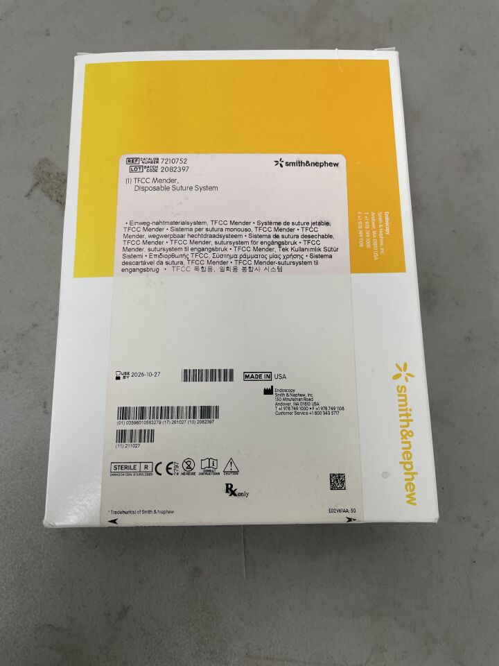 7210752 - SMITH & NEPHEW - TFCC Mender Disposable Suture System, (BX/1)