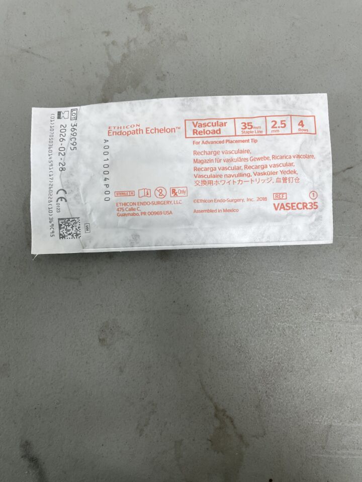 VASECR35 - ETHICON - Echelon Endopath Stapler Reload, For Advanced Placement Tip, (EA)