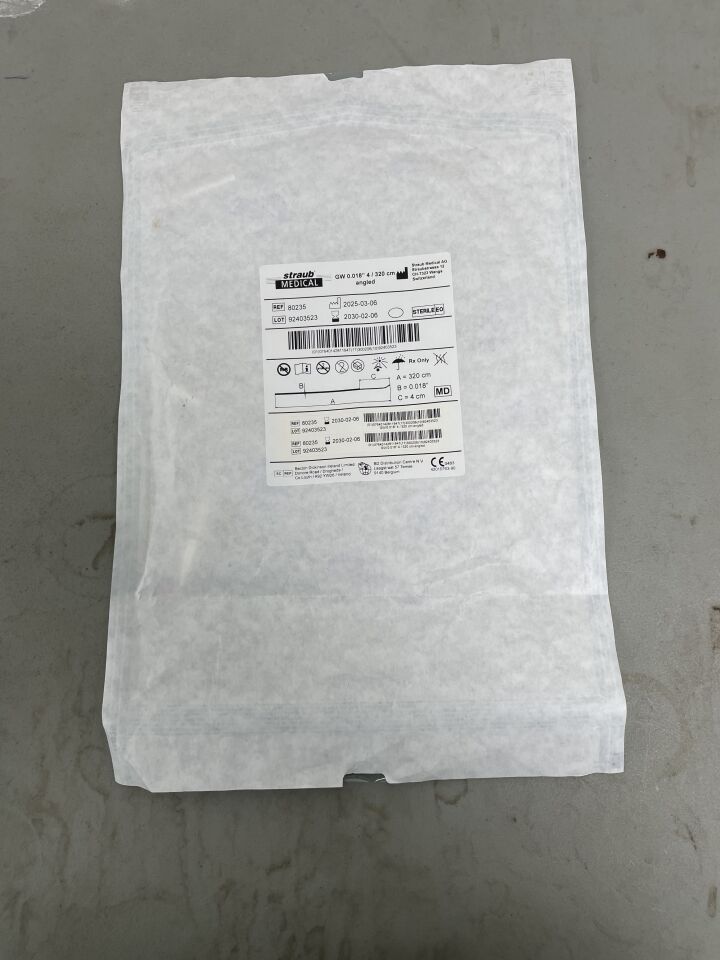80235 - STRAUB MEDICAL - Rotarex Guidewire 0.018" 4/320cm Angled, (EA)