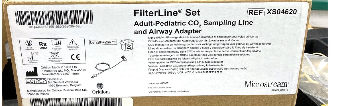XS04620 - ORIDION MEDICAL - FILTERLINE SET ADULT/PEDIATRIC 1 UN, (BX/25)
