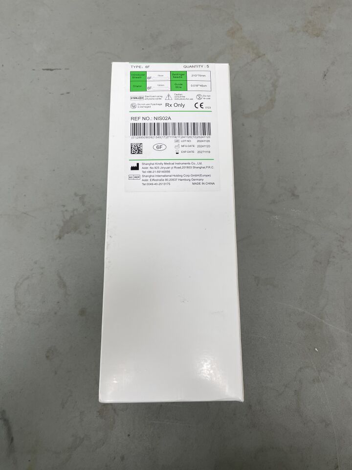 NIS02A - SHANGHAI KINDLY MEDICAL - NT Femoral Artery Introducer Set, 6F, (BX/5)
