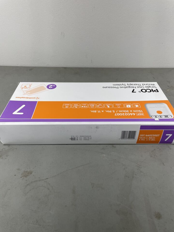 66022007 - SMITH & NEPHEW - PICO 7 NPWT System w/Two Dressings, 15cm x 30cm - Negative Pressure Wound Therapy, NPWT, (BX/1)