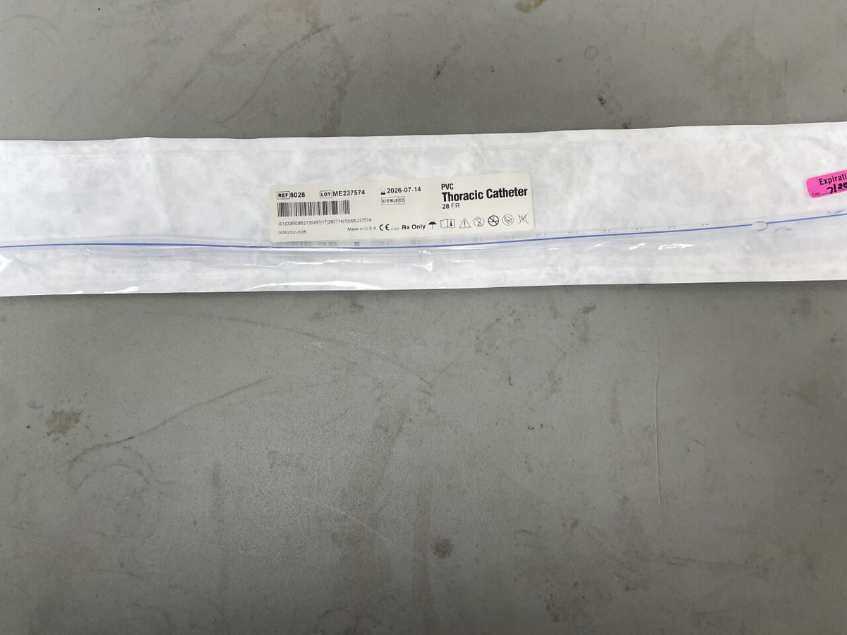 8028 - ATRIUM - PVC Thoracic Catheter - 28Fr, (EA)