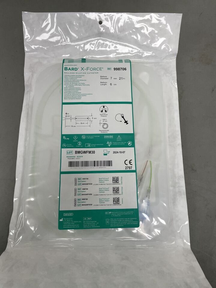 998706 - BARD - X-Force Balloon Dilatation Catheter, 21FR, 6CM BALLOON LENGTH, (EA)