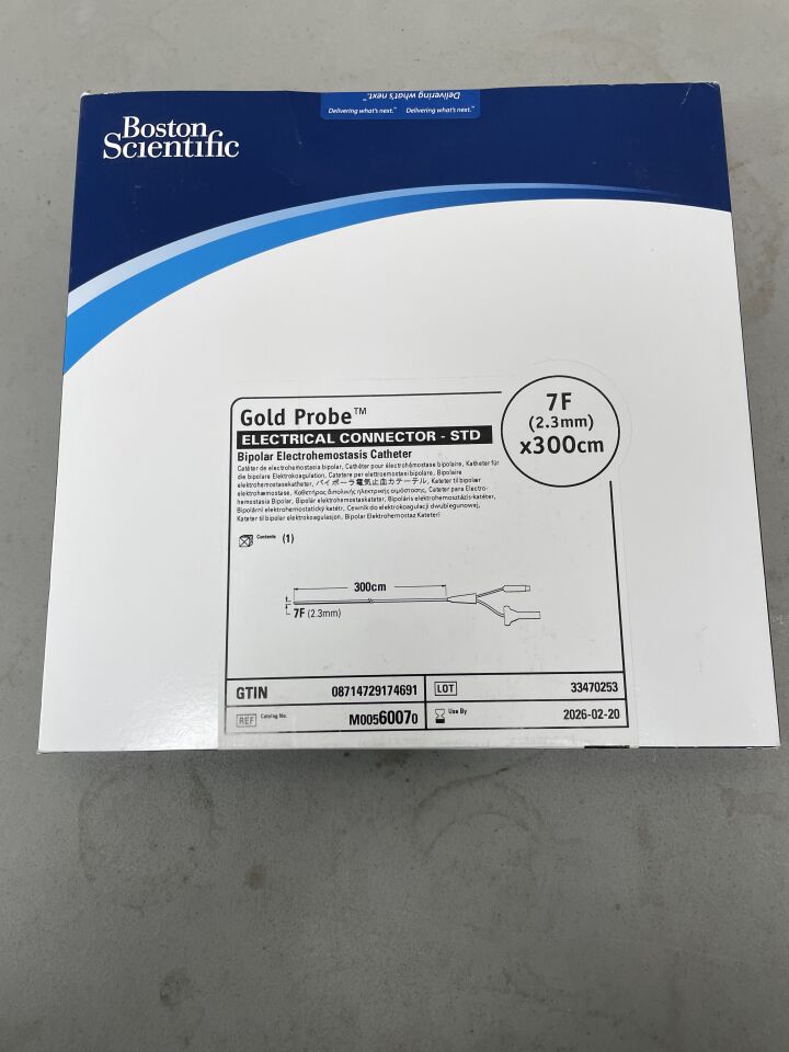 6007 - BOSTON SCIENTIFIC - Gold Probe Bipolar Electrohemostasis Catheter, 7 Fr OD x 300 cm Length, (BX/1)