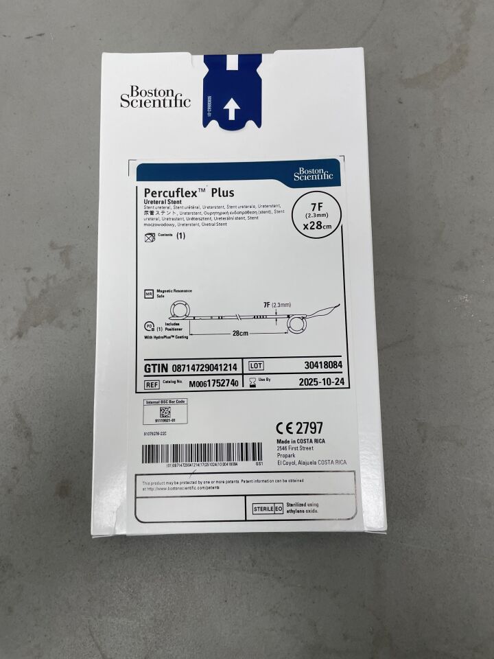 175274 - BOSTON SCIENTIFIC - Percuflex Plus Ureteral Stent - 7Fr x 28cm, (BX/1)